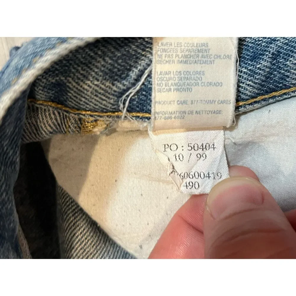Vintage‎ Tommy Hilfiger Jean Shorts Carpenter Denim Jorts Y2K Men's 40